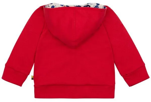 loud + proud loud + proud Babys & Kinder, Kapuzenjacke, GOTS-zertifiziert, Tomato (rot), – Produktbild 2 von 2