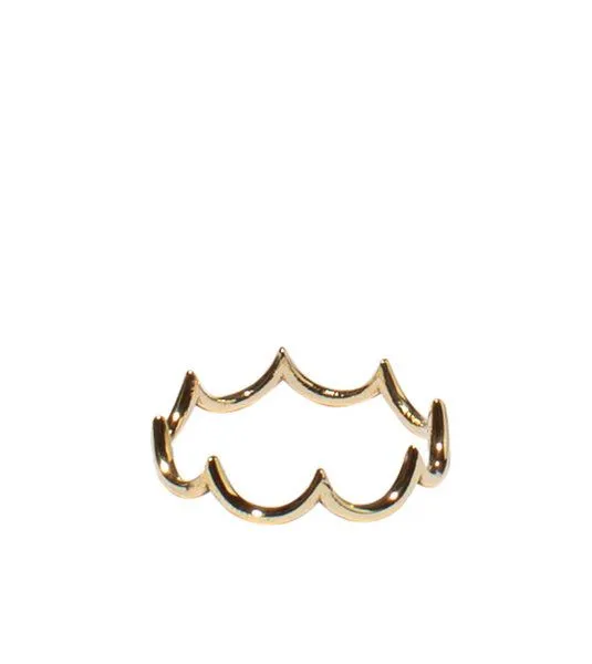 ting goods ting goods Waves Ring, Messing oder Sterling Silber – Produktbild 1 von 2