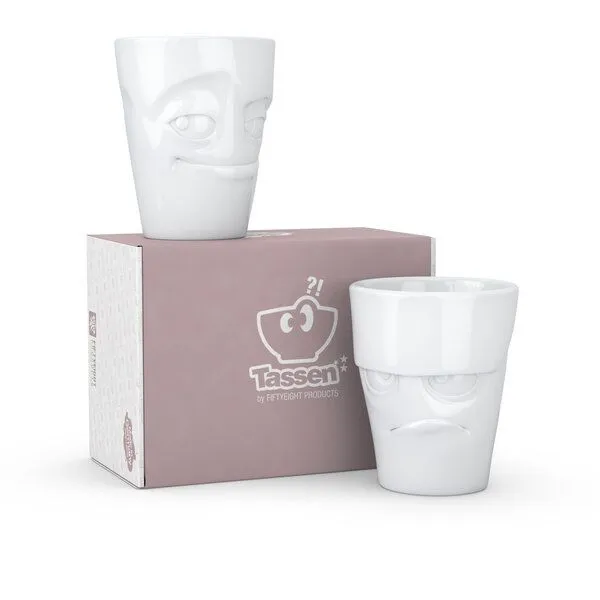 FIFTYEIGHT PRODUCTS FIFTYEIGHT PRODUCTS Fiftyeight Dreidimensionaler Porzellan Charakterkopfbecher – Produktbild 2 von 4