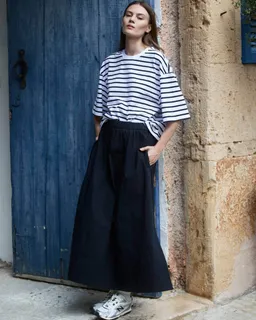 WOTE WOTE Damen vegan Maxirock Schwarz – Produktbild 1 von 1