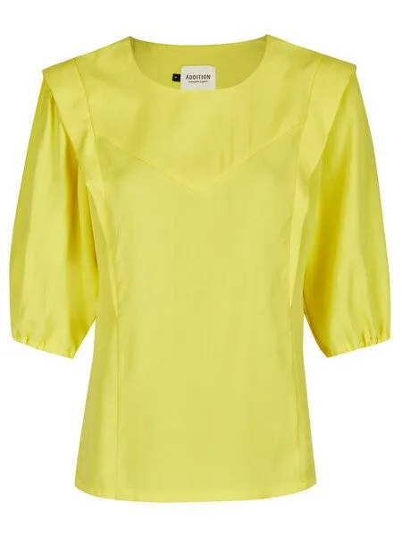 Addition Sustainable Apparel Addition Sustainable Apparel Bluse aus Tencel - Voluminous Blouse, Lemon (gelb), – Produktbild 1 von 3