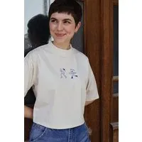 Kultgut Kultgut Artdesign- Biofair- Flausch-Shirt im Boxistyle / HEY Summer!, Natur, – Produktbild 1 von 1