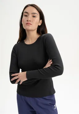 MELA Geripptes Longsleeve Modell: Mehar GOTS – Produktbild 1 von 1