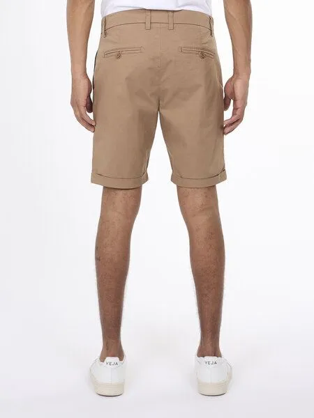 KnowledgeCotton Apparel KnowledgeCotton Apparel Shorts - CHUCK regular chino poplin shorts, Beige (tuffet), – Produktbild 2 von 4
