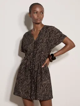 Apricot Apricot Minikleid Minikleid mit Zebra-Print und Reißverschluss – Produktbild 1 von 1
