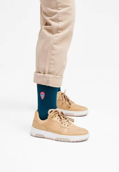 Natural Vibes Natural Vibes Skull Socken Bio GOTS | Totenkopf Tennissocken | Bunte Socken | Herren Damen Socken – Produktbild 3 von 3