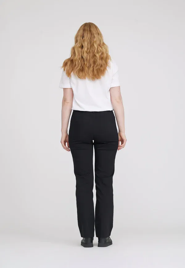 LAURIE LAURIE Damen vegan Hose Tracy Straight Ml Schwarz, Schwarz, – Produktbild 2 von 2