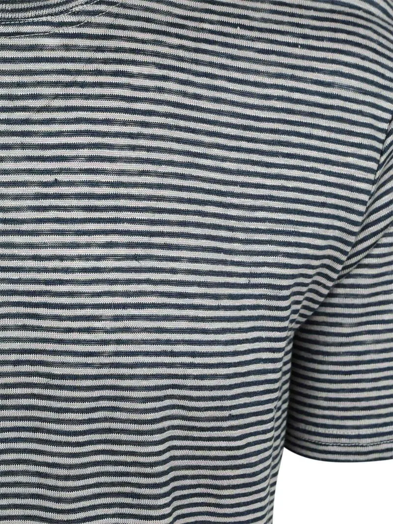 KnowledgeCotton Apparel KnowledgeCotton Apparel T-shirt Streifen Navy - Größe XL, Blau, – Produktbild 3 von 5