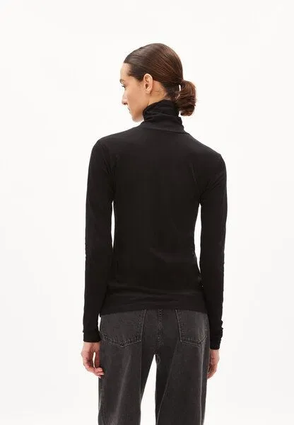 ARMEDANGELS ARMEDANGELS GRAZILIAA SOFT - Damen Longsleeve Slim Fit aus Bio-Baumwolle, Black, – Produktbild 2 von 4