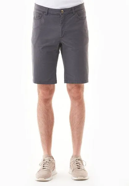 ORGANICATION ORGANICATION Regular-Fit Shorts aus Bio-Baumwolle, Asphalt, – Produktbild 2 von 4