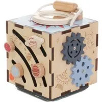EverEarth EverEarth 6-in-1 kleiner Weltraum Aktivitätswürfel aus Holz Maße ca. 16 x 15 x 15 cm – Produktbild 1 von 1
