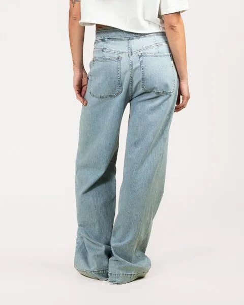 Kuyichi Kuyichi FARRAH Flare Jeans (Worker Steel blue) – Produktbild 5 von 6