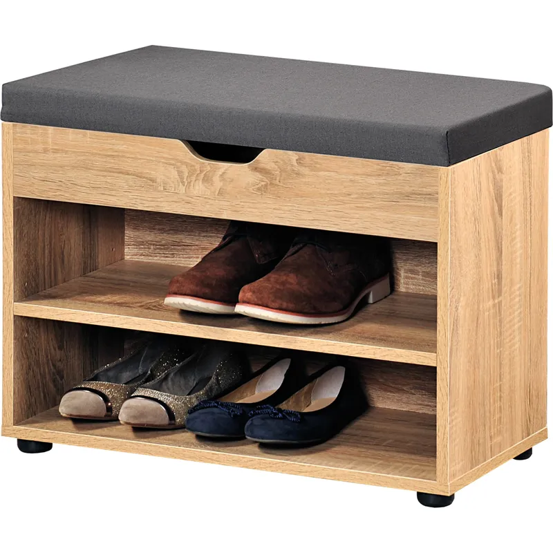 Kesper Schuhschrank mit Sitzkissen, 2 Fächer, Braun, – Produktbild 1 von 2