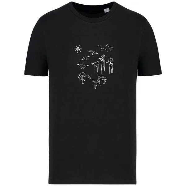Greenspired Greenspired Basic Bio T-Shirt Nr.4 Coastal Life 155g/m² XXS - 4 XL, Schwarz, – Produktbild 1 von 1