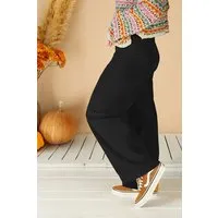 La Gitana La Gitana Damen Cordhose „Lina“ aus Stretch Bio Baumwolle, Passform: Loose Fit, Schwarz, – Produktbild 1 von 1