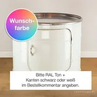 Lockengelöt Lockengelöt Bob Couchtisch aus einem Hamburger Ölfass, Wunschfarbe (gepulvert), – Produktbild 3 von 6