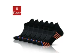 NERS Sportsocken aus Bambus für Damen & Herren gegen Schweißfüße mit Komfortbund (Spar-Set, 6-Paar) ohne drückende Naht, Atmungsaktiv, Bequem – Produktbild 1 von 1