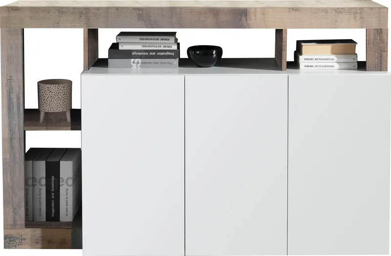 Home affaire Sideboard Hamburg, Breite 146 cm, Weiß, – Produktbild 5 von 8