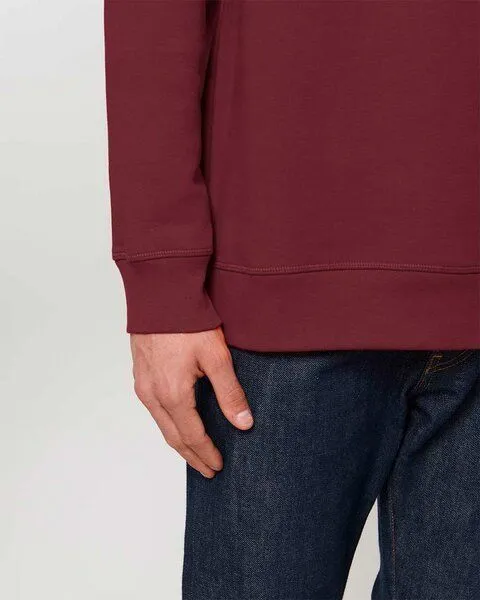 YTWOO YTWOO Unisex Sweatshirt | fairtrade & ökologisch, Rot (burgunder), – Produktbild 4 von 4