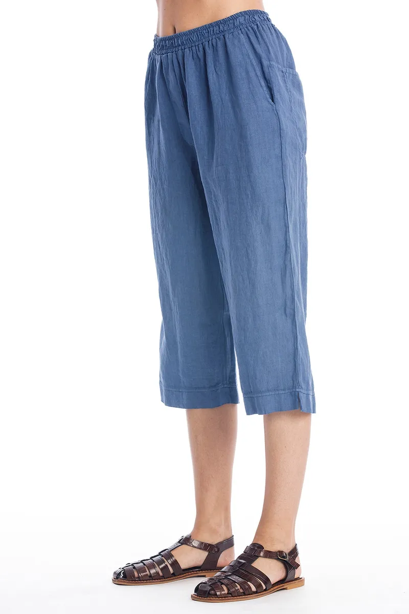 RAVENS VIEW IBIZA RAVENS VIEW IBIZA Damen vegan Leinenhose Elly Indigoblau, Dunkelblau, – Produktbild 2 von 2