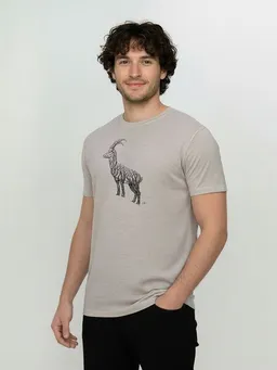 GreenBomb GREENBOMB Animal Ram Loom - Funktionales T-Shirt aus Merino-Wolle / hochwertiger Print / Fair & Vegan – Produktbild 1 von 1
