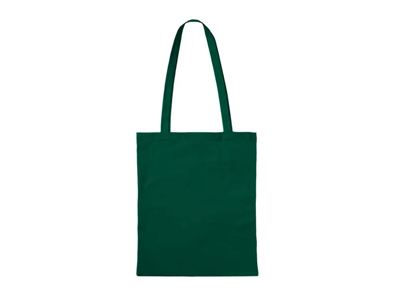 Baumwoll-Tragetaschen, dunkelgrün 38x42 cm mit zwei langen Henkeln – Produktbild 1 von 1