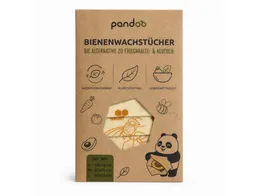 pandoo pandoo Bienenwachstücher Starter Set - 3 verschiedene Größen – Produktbild 1 von 1