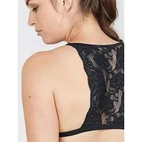 erlich textil erlich textil Mathilda bügelloses Bustier mit Spitze aus weichem Modal, made in Europe, Schwarz, – Produktbild 1 von 3