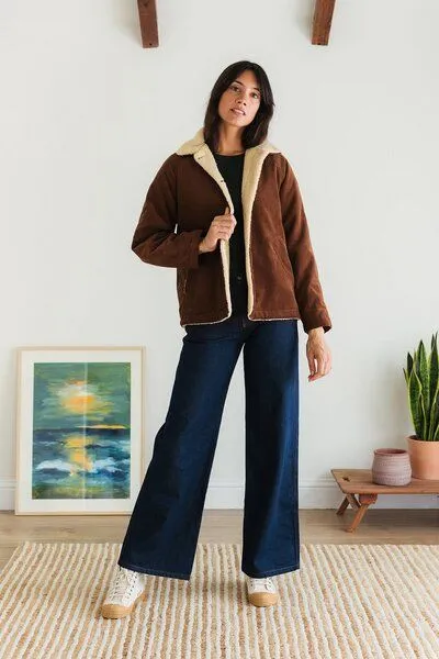 TWOTHIRDS TWOTHIRDS Cordjacke Misali, Cappuccino, – Produktbild 3 von 3