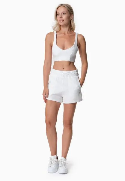 ORGANICATION ORGANICATION SAVANNA | Waffel-Shorts aus Bio-Baumwolle und recyceltem Polyester, Off white, – Produktbild 1 von 4