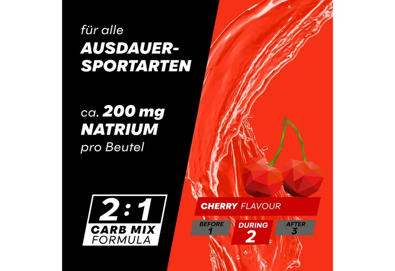 PowerBar PowerBar PowerGel Hydro Cherry High Carb Energie Gel Natrium Koffein 24 x 67 ml Gel, Packung à 24 St., 1.608 ml – Produktbild 3 von 3