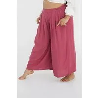 paigh paigh Culotte Einfarbig Plus Size, Himbeerrot, – Produktbild 1 von 1