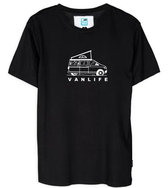 Gary Mash GARY MASH T-Shirt VANLIFE#2 aus Biobaumwolle, Schwarz, – Produktbild 1 von 4
