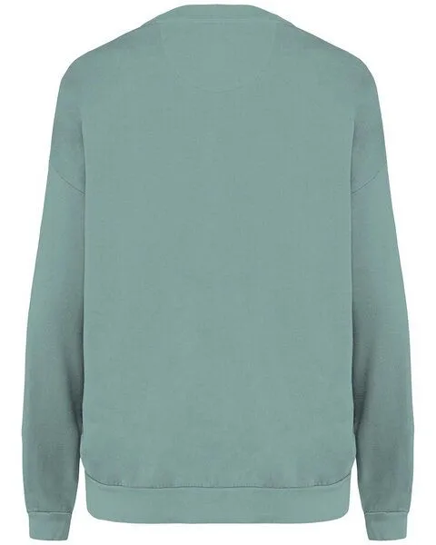 YTWOO YTWOO Unisex Oversized French Terry Sweatshirt aus 100% Bio-Baumwolle - Made in Portugal, Grün, – Produktbild 4 von 4