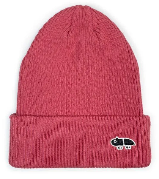 Gary Mash GARY MASH Mütze Roland aus feinem Rippstrick, Beere (rosa), – Produktbild 1 von 4