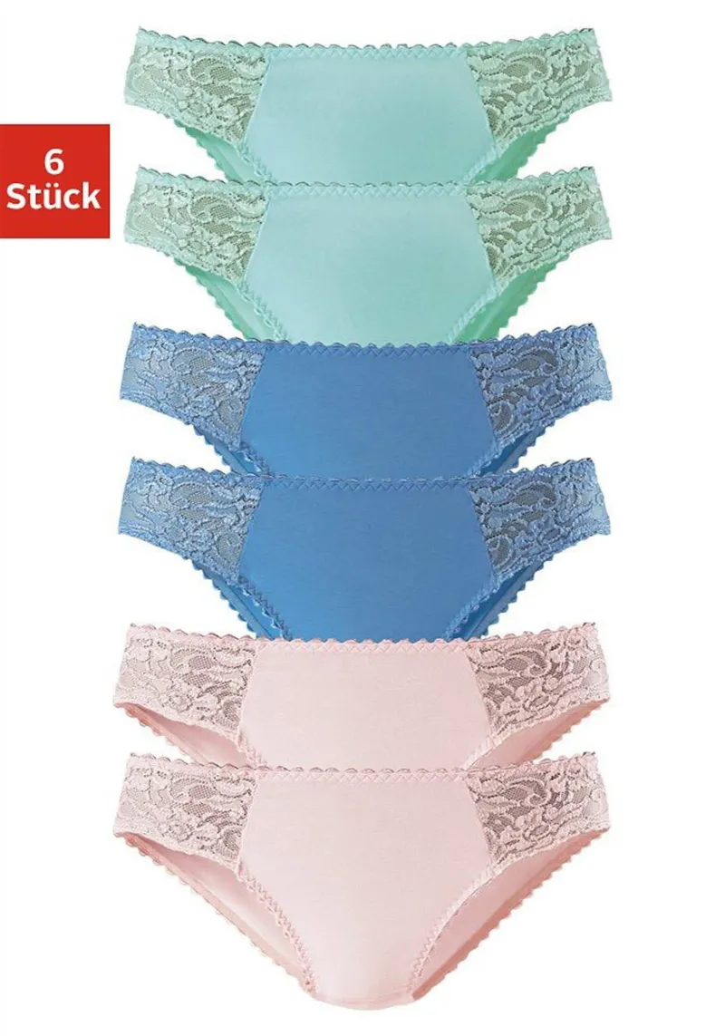 petite fleur by Lascana Jazz-Pants Slips blau, rosé, mint, Blau, rosé, mint, – Produktbild 1 von 3