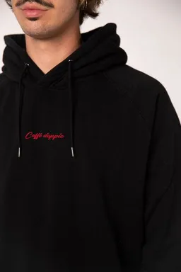 Coffee Fashion Coffee Fashion Caffé doppio Bestickter Bio Baumwoll Hoodie – Produktbild 1 von 1
