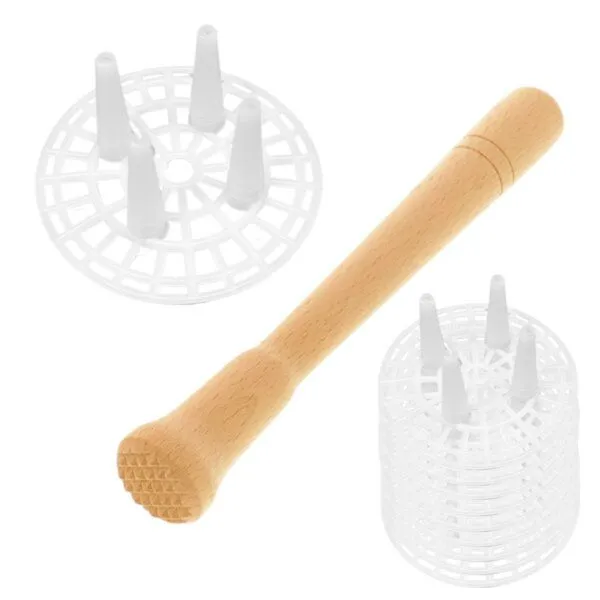 mikken mikken Fermentier Set - 10 x Fermentier Gitter mit Holzstößel – Produktbild 1 von 3