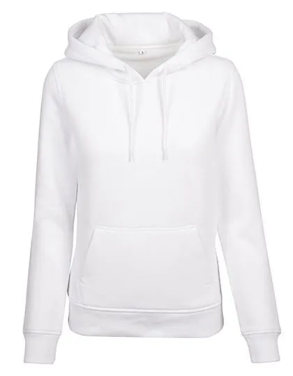 Build Your Brand Build Your Brand Ladies´ Organic Hoodie Kapuzenpullover bis 5XL, White, – Produktbild 2 von 4