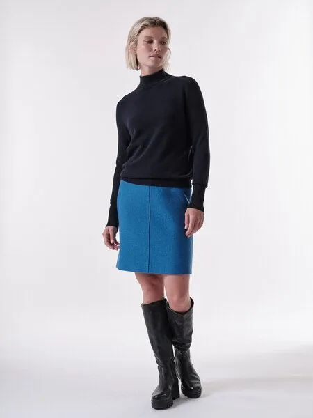 LANIUS LANIUS Rollkragenpullover aus Bio-Baumwolle, Atlantic, – Produktbild 3 von 4