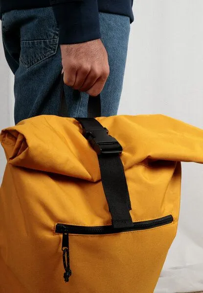TORLAND TORLAND Rucksack ROLL-TOP, Gelb (mustard), – Produktbild 4 von 4