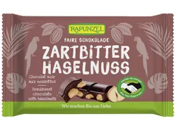 RAPUNZEL RAPUNZEL Bio-Schokolade mit Haselnuss, zartbitter, 60 % Kakao, 80 g – Produktbild 1 von 1