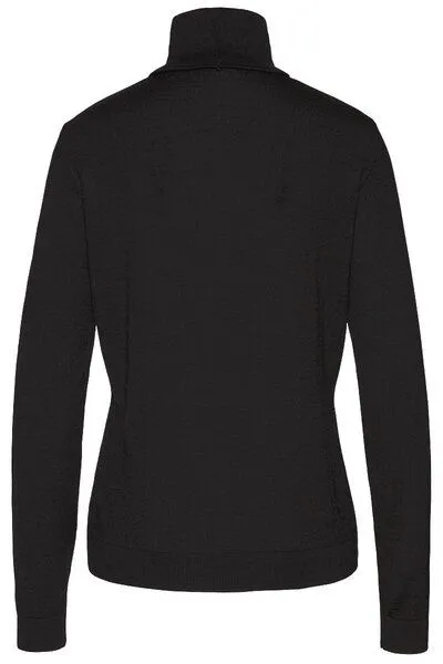 Wunderwerk Wunderwerk Damen Rollkragenpullover aus Schurwolle "Core rollneck merino", Schwarz, – Produktbild 4 von 4