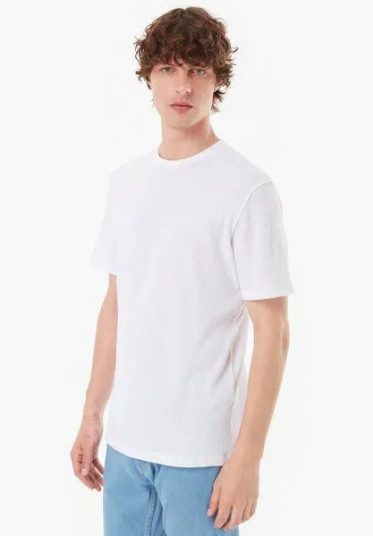 ORGANICATION ORGANICATION Basic T-Shirt aus Bio-Baumwolle, White, – Produktbild 3 von 4