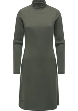 ragwear ragwear A-Linien-Kleid Leavie Modisches Damen Sweatkleid mit Stehkragen – Produktbild 1 von 1
