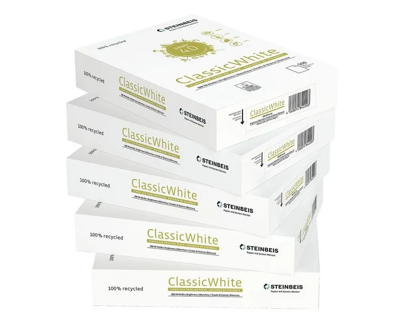 Steinbeis 500 Blatt Steinbeis Recycling Kopierpapier "No.1, ClassicWhite", DIN A4 – Produktbild 7 von 7