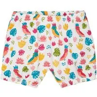 Sense Organics sense-organics Baby Short *Floral Leopard* GOTS & Fair Trade | Sense Organics, Weiss parrots, – Produktbild 1 von 1