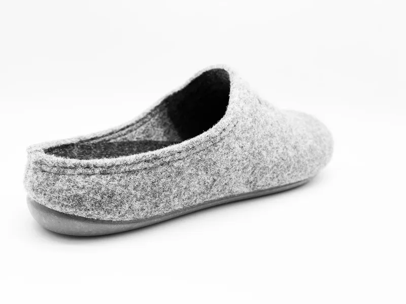 thies thies 1856 Recycled PET Slipper Slipper Vegan, Grau, – Produktbild 4 von 5