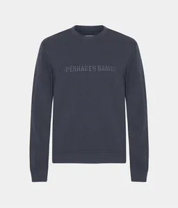 Copenhagen Bamboo Dunkelgraues Sweatshirt aus Bambus mit Logo – Produktbild 1 von 1