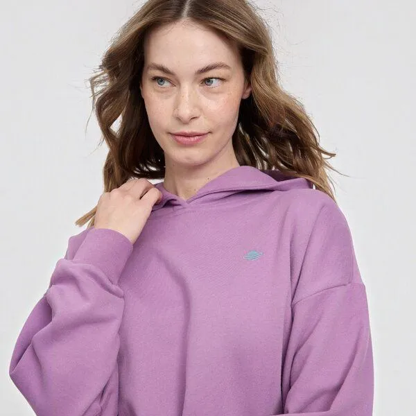 Mazine Mazine Back Print Hoodie, Grape pink, – Produktbild 1 von 4